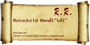 Rotschild Renátó névjegykártya