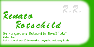renato rotschild business card